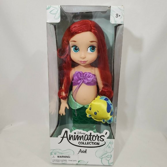 NEW 16" Ariel Little Mermaid Doll Disney Animators